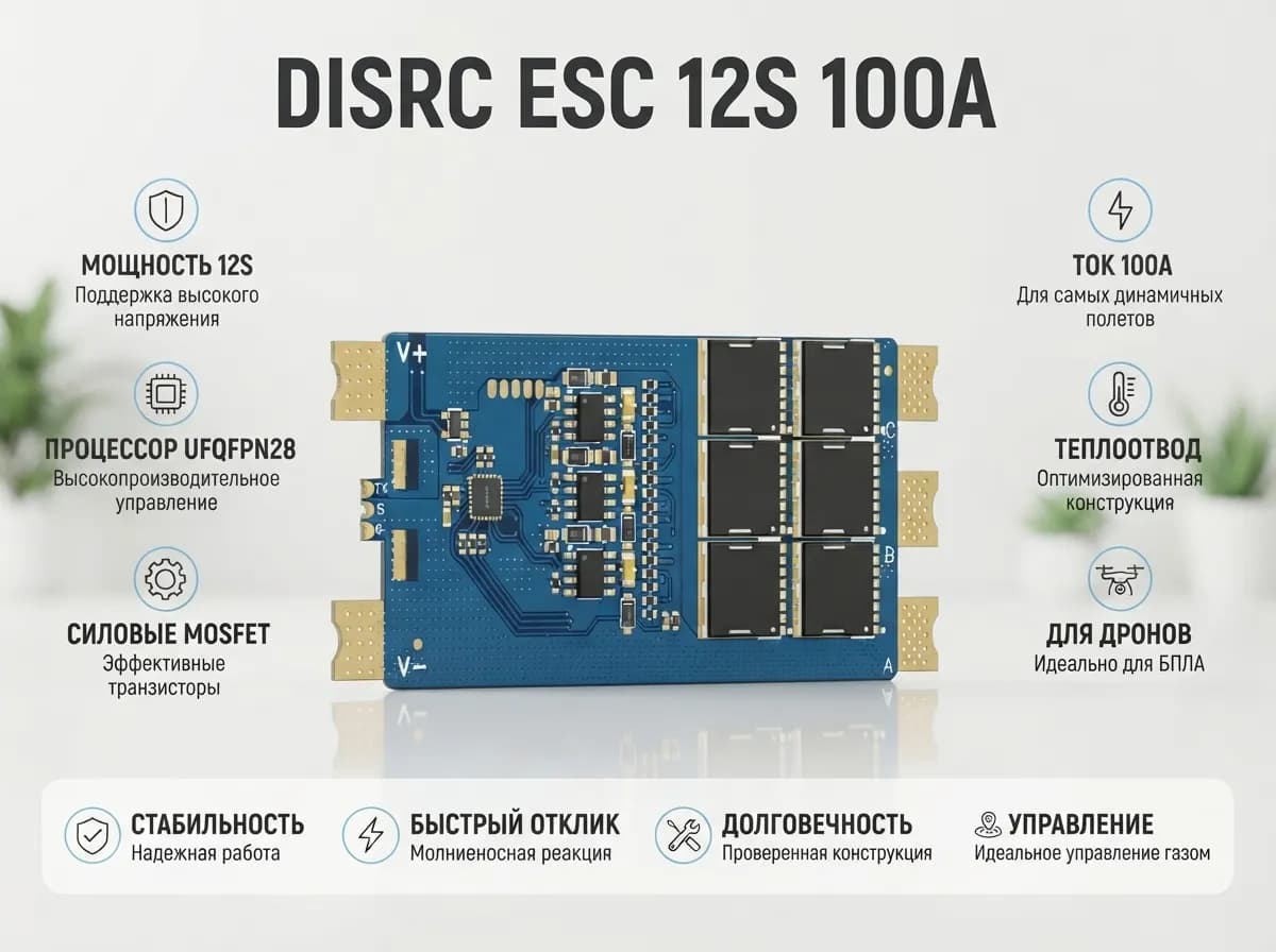 Регулятор скорости ESC 12S 100A